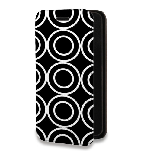Дизайнерский горизонтальный чехол-книжка для Iphone 7 Plus / 8 Plus Черно-белые фантазии
