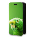 Дизайнерский горизонтальный чехол-книжка для Iphone 14 Pro Max Попугаи