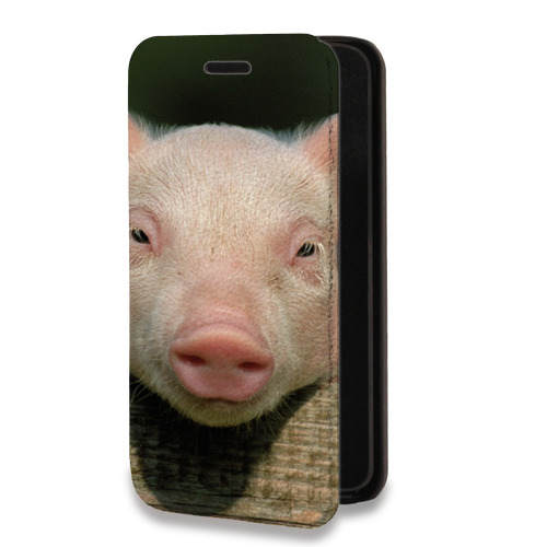 Дизайнерский горизонтальный чехол-книжка для Alcatel One Touch Idol 2 mini Свинки