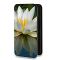 Дизайнерский горизонтальный чехол-книжка для Samsung Galaxy A51 Лотос