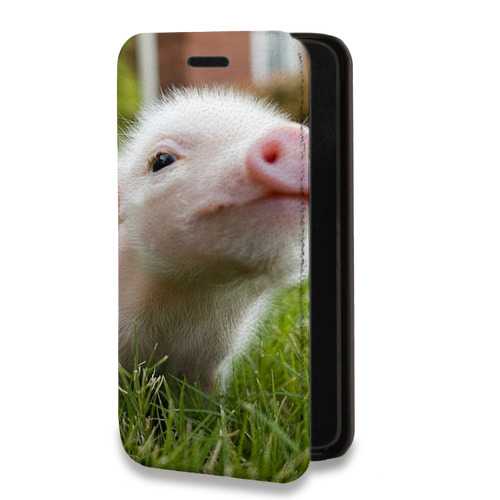 Дизайнерский горизонтальный чехол-книжка для Huawei Honor 50 Свинки