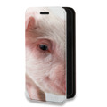 Дизайнерский горизонтальный чехол-книжка для Samsung Galaxy A52 Свинки