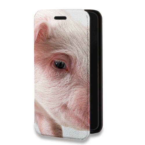Дизайнерский горизонтальный чехол-книжка для Huawei P Smart (2019) Свинки