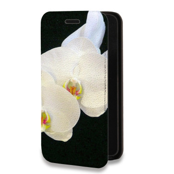 Дизайнерский горизонтальный чехол-книжка для Huawei P20 Орхидеи (на заказ)