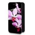 Дизайнерский горизонтальный чехол-книжка для Samsung Galaxy S10 Lite Орхидеи
