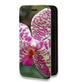 Дизайнерский горизонтальный чехол-книжка для Nokia 3.4 Орхидеи