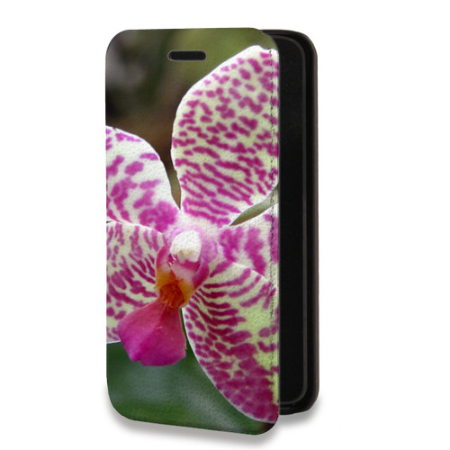 Дизайнерский горизонтальный чехол-книжка для Samsung Galaxy A51 Орхидеи
