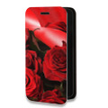 Дизайнерский горизонтальный чехол-книжка для Huawei Mate 30 Pro Розы