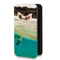 Дизайнерский горизонтальный чехол-книжка для Samsung Galaxy S10 Lite Свинки