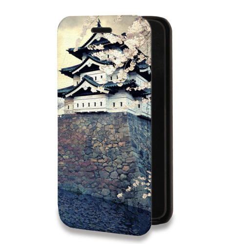 Дизайнерский горизонтальный чехол-книжка для Iphone 12 Pro Сакура