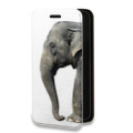 Дизайнерский горизонтальный чехол-книжка для Huawei Honor 50 Слоны