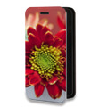 Дизайнерский горизонтальный чехол-книжка для Iphone 7 Plus / 8 Plus Хризантемы