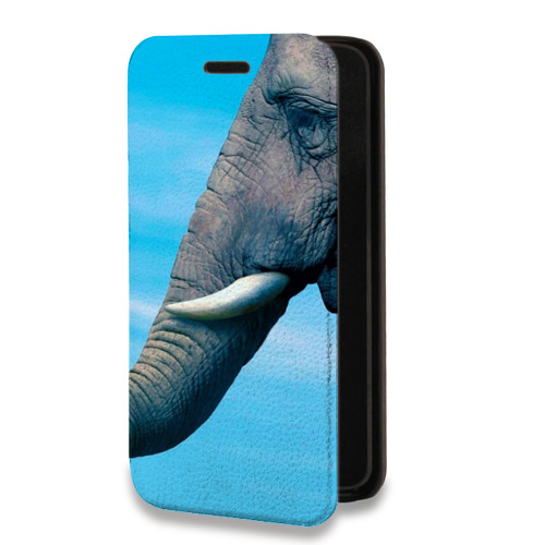 Дизайнерский горизонтальный чехол-книжка для Iphone 7 Plus / 8 Plus Слоны