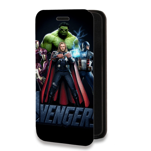 Дизайнерский горизонтальный чехол-книжка для Samsung Galaxy S20 FE Мстители