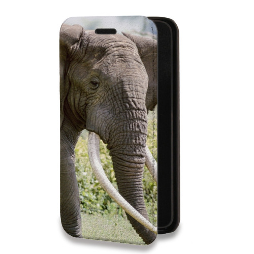 Дизайнерский горизонтальный чехол-книжка для Iphone 13 Pro Слоны