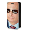 Дизайнерский горизонтальный чехол-книжка для Iphone 14 Plus В.В.Путин