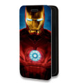 Дизайнерский горизонтальный чехол-книжка для Iphone 11 Pro Max Железный человек