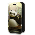 Дизайнерский горизонтальный чехол-книжка для Huawei Honor 50 Lite Кунг-Фу Панда