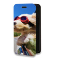 Дизайнерский горизонтальный чехол-книжка для Nokia G50 Собаки