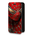Дизайнерский горизонтальный чехол-книжка для Iphone 14 Человек-паук