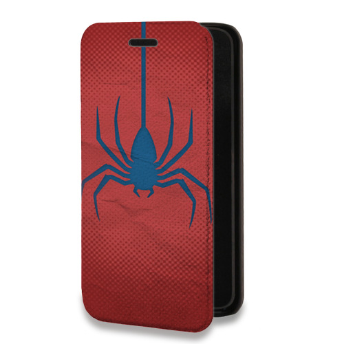 Дизайнерский горизонтальный чехол-книжка для Huawei Honor 50 Lite Человек-паук