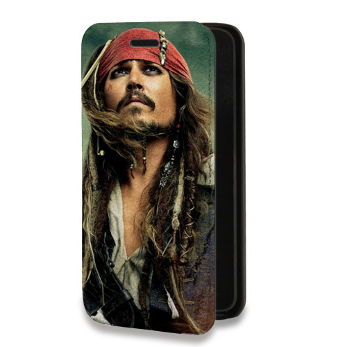 Дизайнерский горизонтальный чехол-книжка для Iphone 7 Пираты