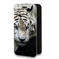 Дизайнерский горизонтальный чехол-книжка для Huawei P40 Pro Тигры