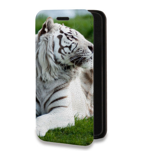 Дизайнерский горизонтальный чехол-книжка для Iphone 13 Mini Тигры