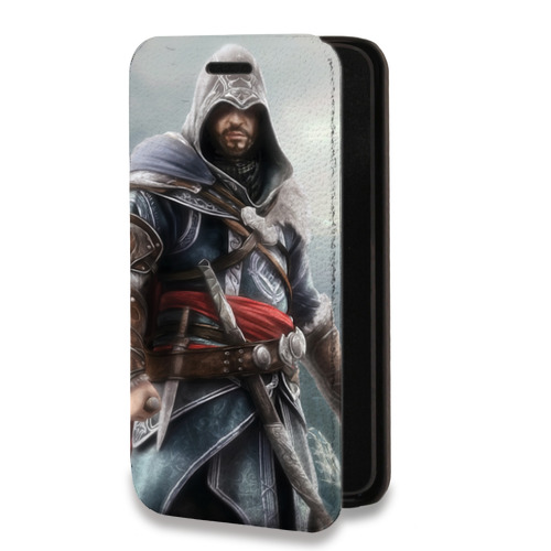 Дизайнерский горизонтальный чехол-книжка для Huawei P Smart (2021) Assassins Creed