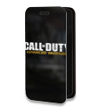 Дизайнерский горизонтальный чехол-книжка для Realme 6 Pro Call of duty