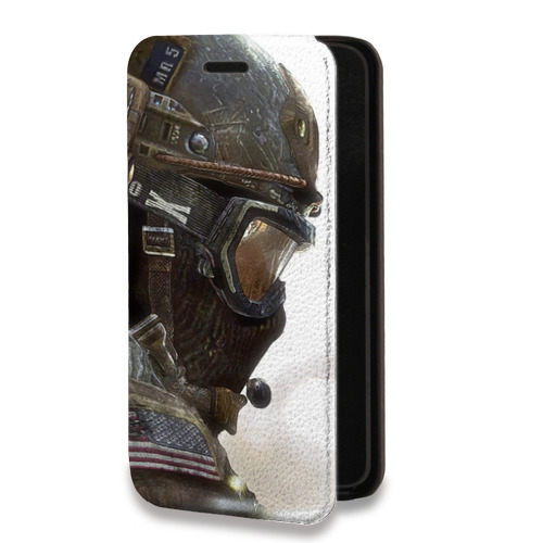 Дизайнерский горизонтальный чехол-книжка для Realme Narzo 30 5G Call of duty
