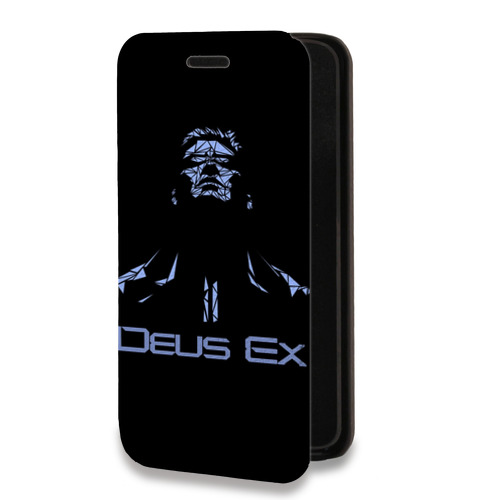 Дизайнерский горизонтальный чехол-книжка для Iphone 14 Pro Max Deus ex