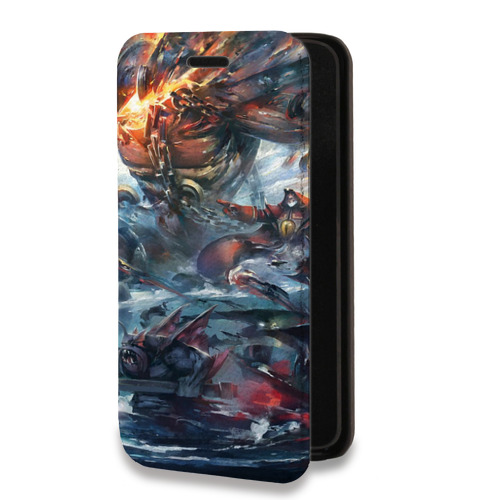 Дизайнерский горизонтальный чехол-книжка для Iphone 14 Pro Max Dota 2