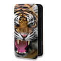 Дизайнерский горизонтальный чехол-книжка для Huawei Honor 50 Тигры