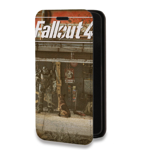 Дизайнерский горизонтальный чехол-книжка для Tecno Spark 8C Fallout