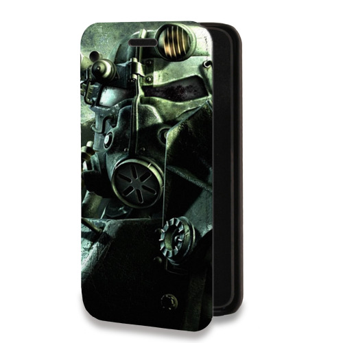 Дизайнерский горизонтальный чехол-книжка для Iphone 13 Pro Fallout