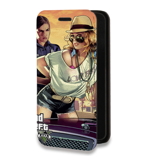 Дизайнерский горизонтальный чехол-книжка для Realme C35 GTA