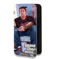 Дизайнерский горизонтальный чехол-книжка для Realme 7 Pro GTA