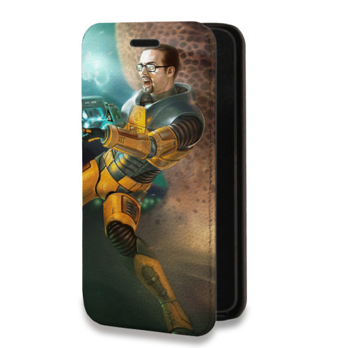 Дизайнерский горизонтальный чехол-книжка для Iphone 14 Pro Max Half life
