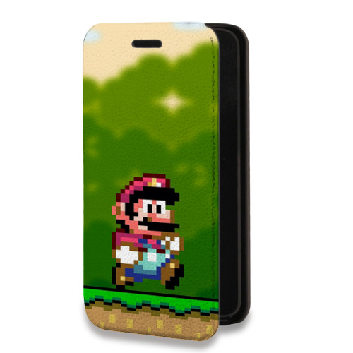 Дизайнерский горизонтальный чехол-книжка для Iphone 11 Mario