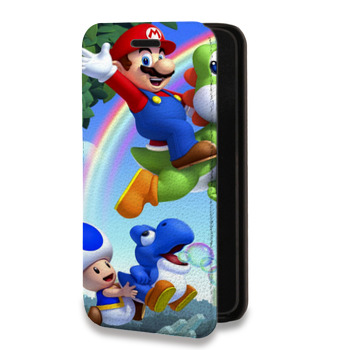 Дизайнерский горизонтальный чехол-книжка для Huawei Honor 7C Pro Mario (на заказ)