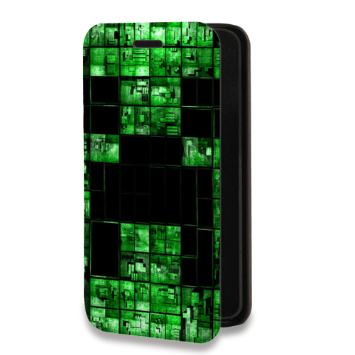 Дизайнерский горизонтальный чехол-книжка для Iphone Xr Minecraft