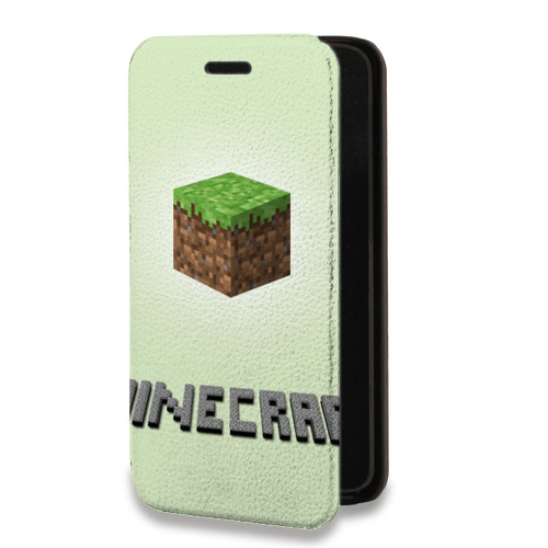 Дизайнерский горизонтальный чехол-книжка для Realme Narzo 30 5G Minecraft