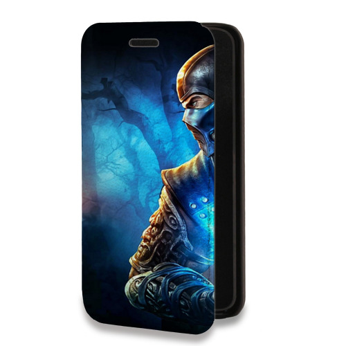 Дизайнерский горизонтальный чехол-книжка для Samsung Galaxy A32 Mortal Combat