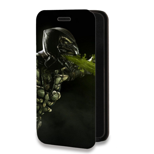 Дизайнерский горизонтальный чехол-книжка для Realme Narzo 30 5G Mortal Combat