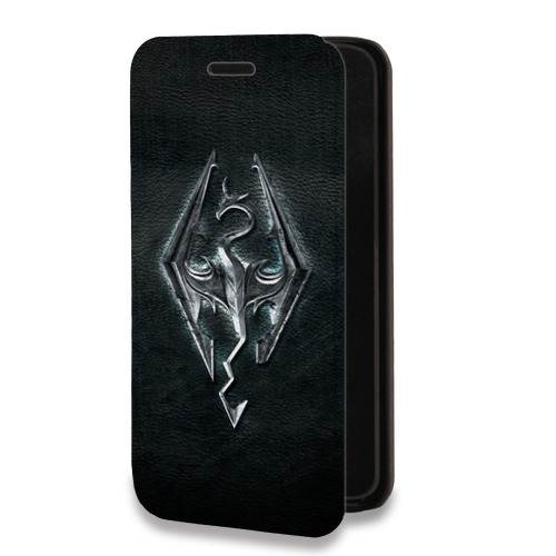 Дизайнерский горизонтальный чехол-книжка для Iphone 12 Pro Skyrim
