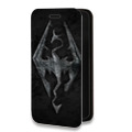 Дизайнерский горизонтальный чехол-книжка для Iphone 14 Pro Skyrim