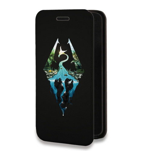 Дизайнерский горизонтальный чехол-книжка для Samsung Galaxy S21 Skyrim