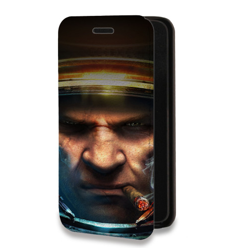 Дизайнерский горизонтальный чехол-книжка для Iphone 14 Pro Max Starcraft