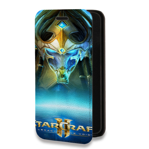 Дизайнерский горизонтальный чехол-книжка для Iphone 14 Pro Starcraft